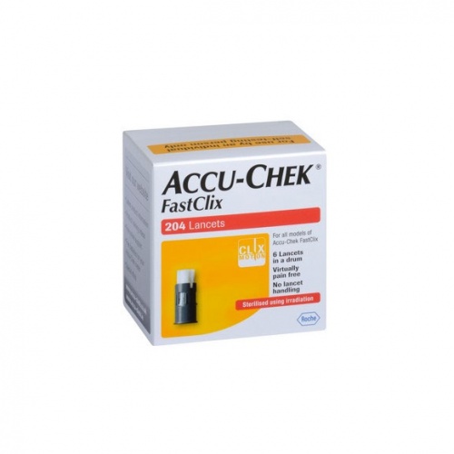 Accu-Chek Fastclix 204 Lancets